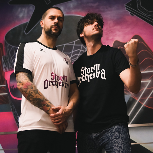 White Logo / Black Tee